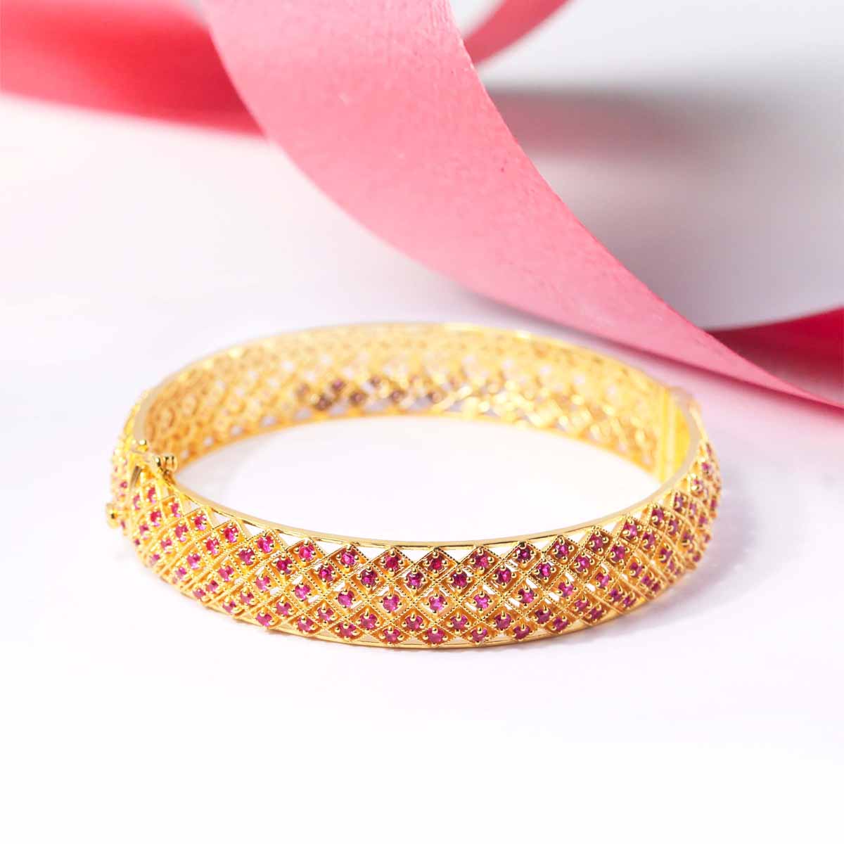 Samara Ruby Bangle & Ring Set - Bangle image