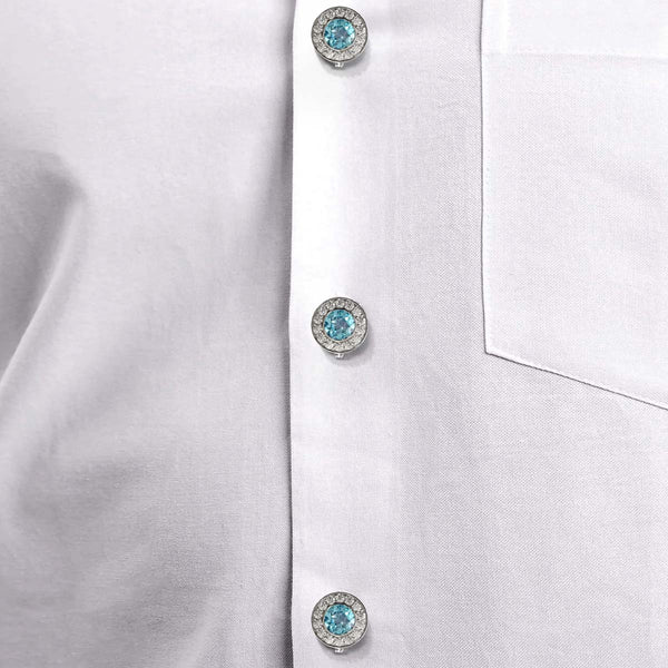 Tariq Topaz Button Cover/Cufflink image 1