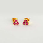 Trio Ruby Earrings Image 1