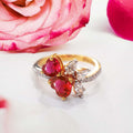Twin Heart Ring Image 1 