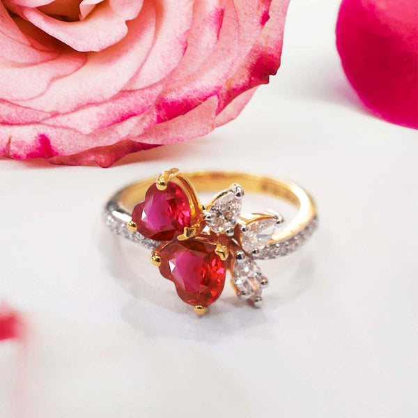 Twin Heart Ring Image 1 