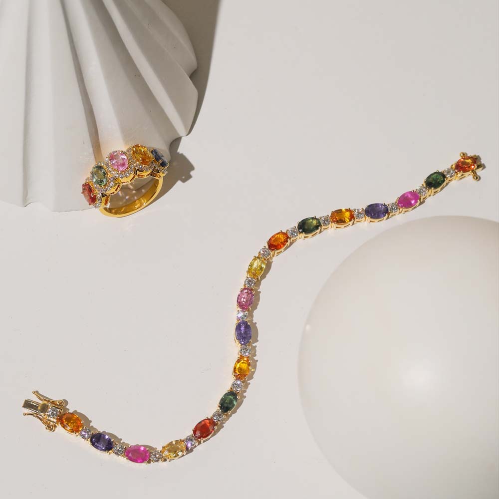 Yami Multi Sapphire Bracelet Image 6