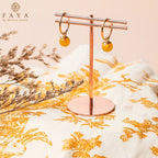 Yellow Amber Earrings image 1