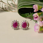Zahab Diamond Ruby Earrings image 1