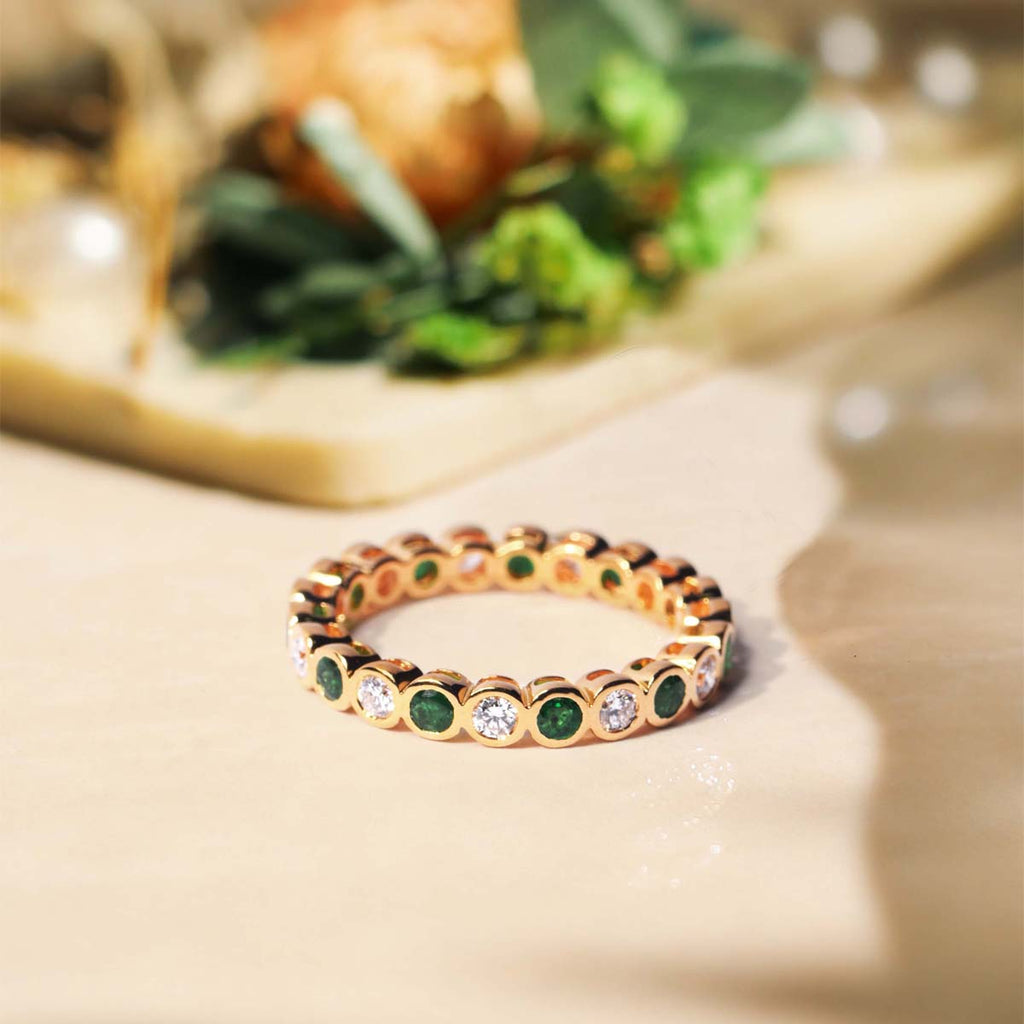 Anam Emerald Eternity Band image 0