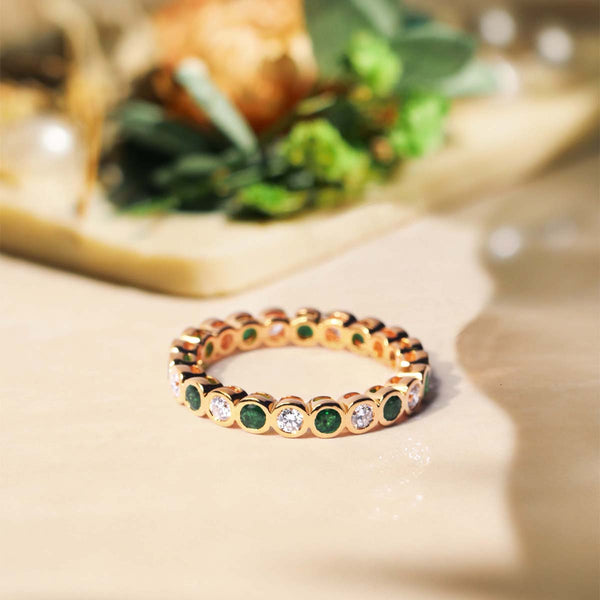 Anam Emerald Eternity Band image 0