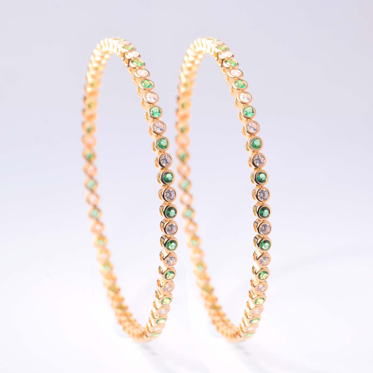 Anam Emerald Diamond Bangle product view
