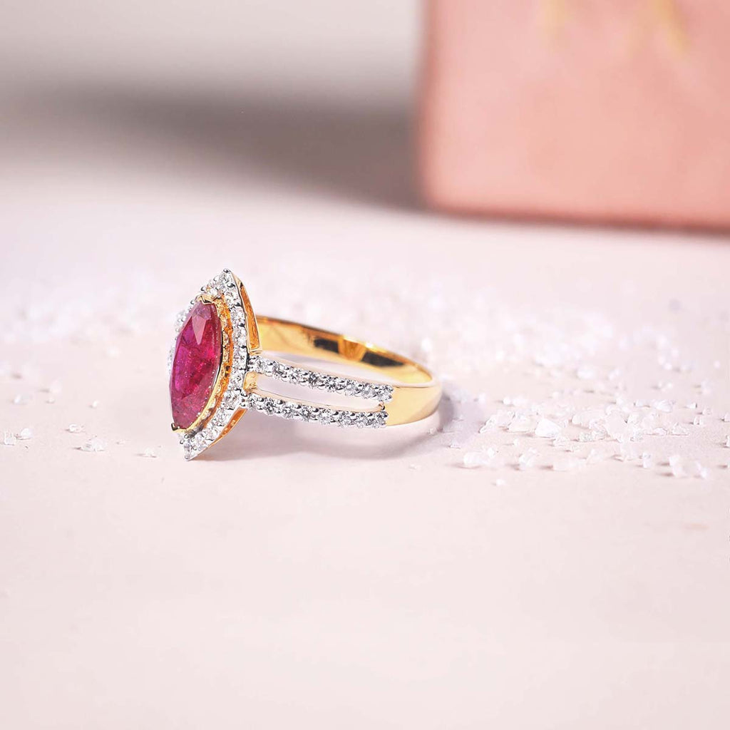 Astra Ruby Ring detail view
