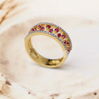 Saba Ruby Diamond Band image 0