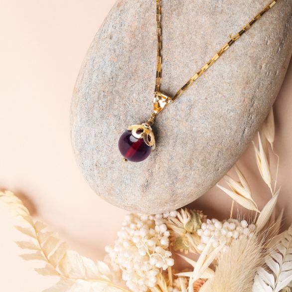 Red Amber Pendant image 0