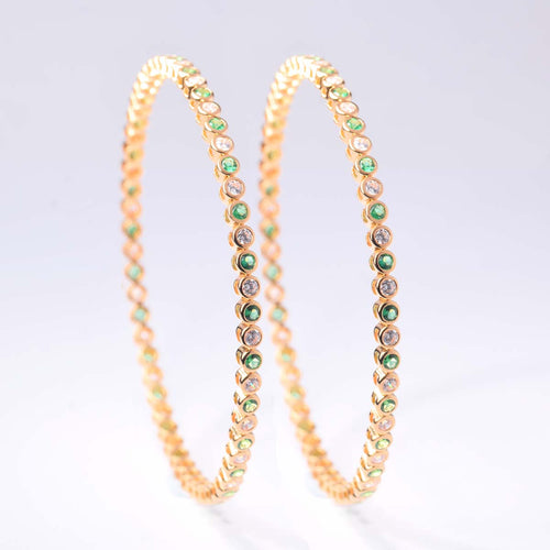 Anam Emerald Diamond Bangle image 0