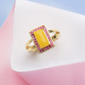 Falak Amber Ruby Ring image 0