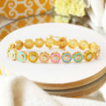 Lucia Multicolour Bracelet & Ring Set - Bracelet image