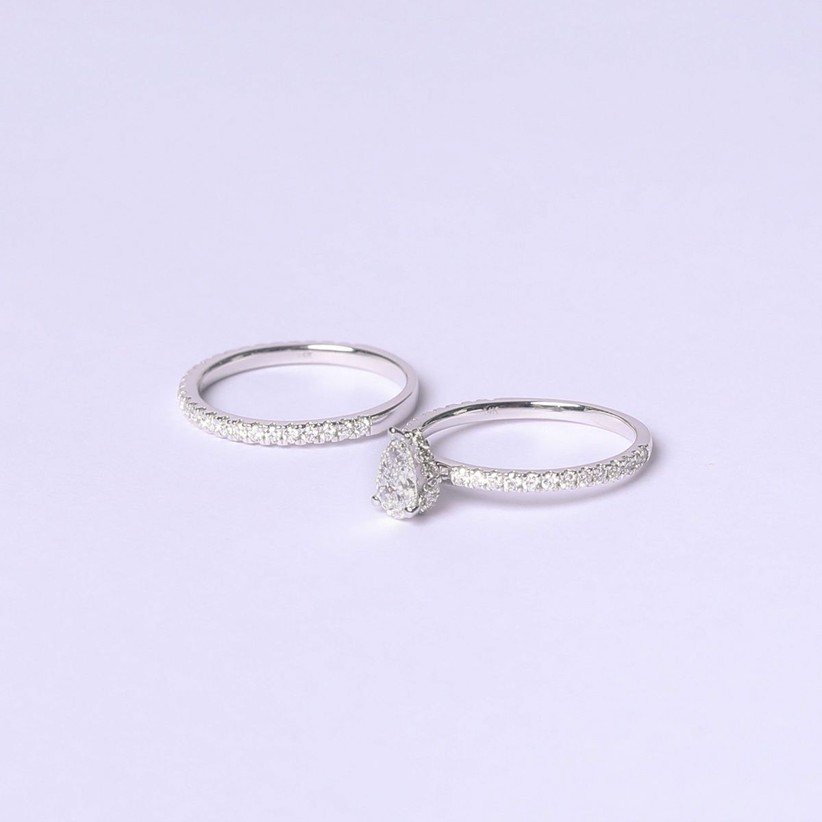 Dora Solitaire Ring detail view showing the ring design
