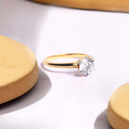 Emily Solitaire Ring detail view