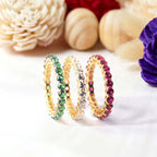 Eternity Bands in gold product view