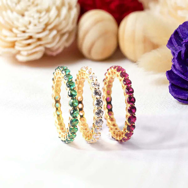Eternity Bands in gold product view