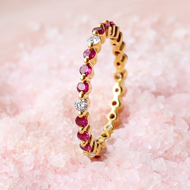 Kiah Ruby Diamond Band image 0