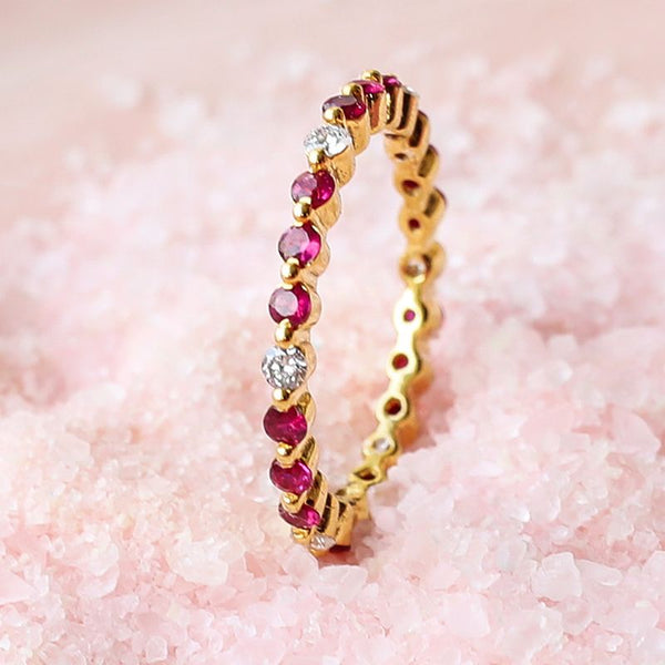 Kiah Ruby Diamond Band image 0