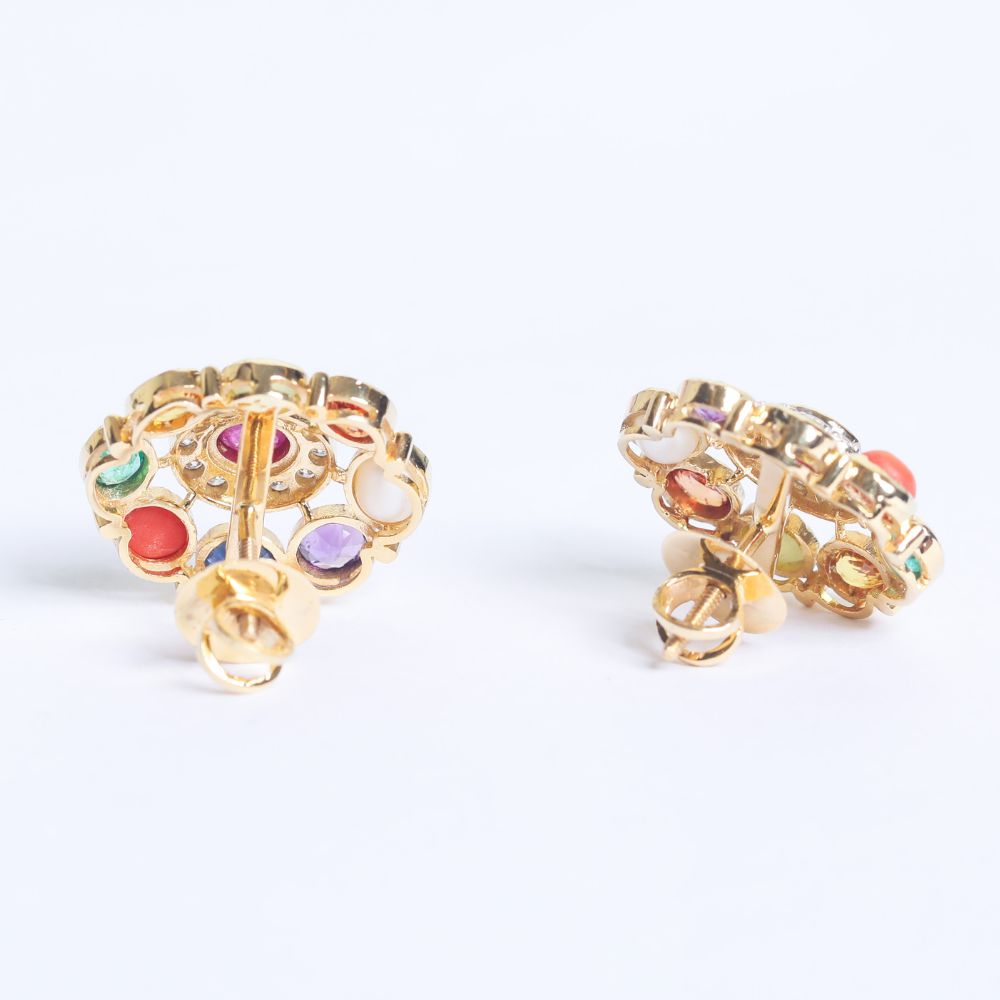 Navratan Earrings Image 5