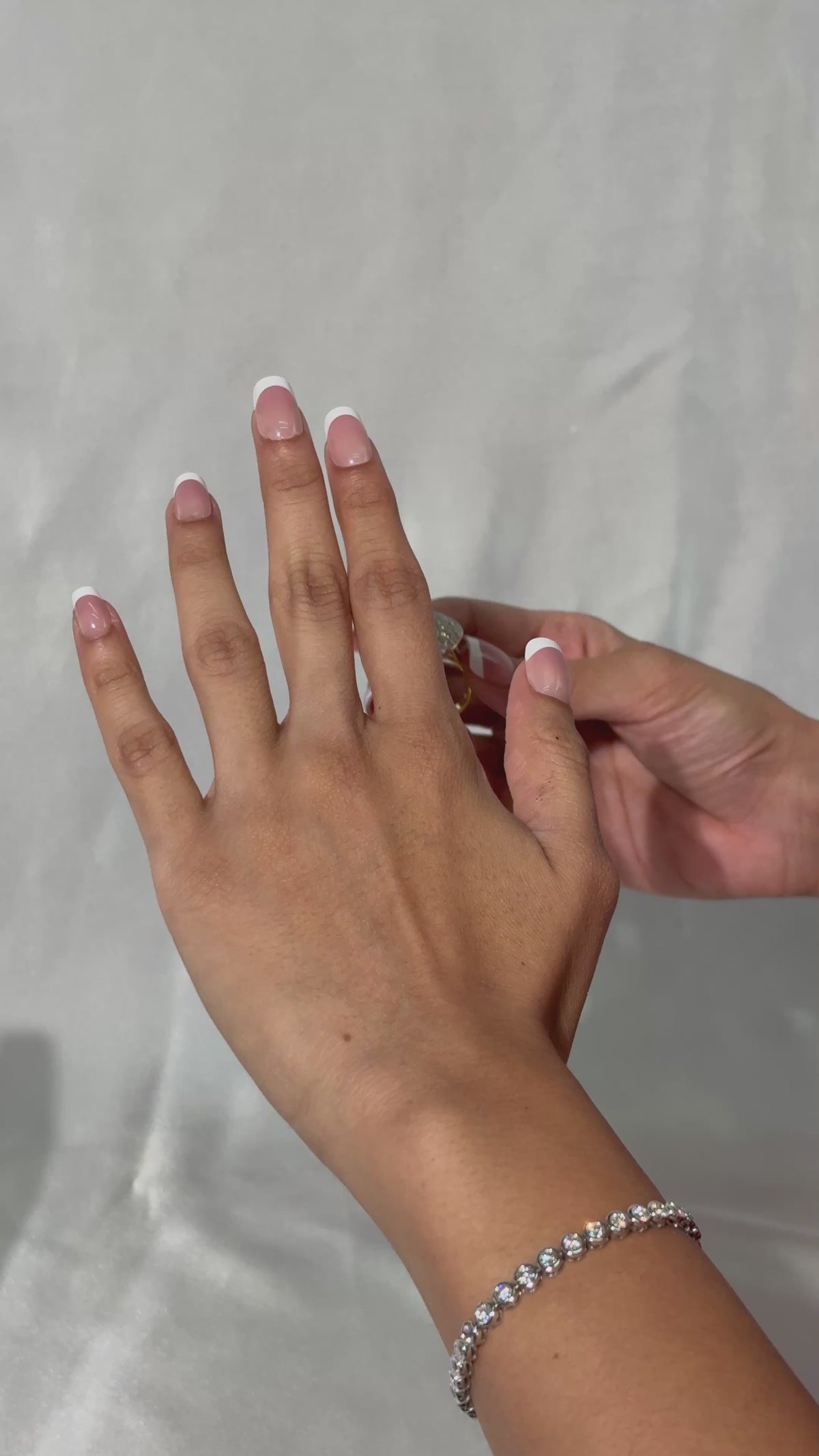 Zarina Pearl Halo Ring